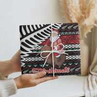New Zealand Kiwi Santa Christmas Wrapping Paper He Wairua Kirihimete - Polynesian Pride