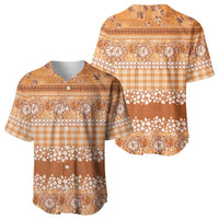 Hawaiian Hibiscus Honu Baseball Jersey Gold Mele Kalikimaka Palaka Spirit - Polynesian Pride