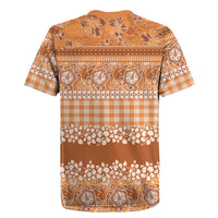 Hawaiian Hibiscus Honu Rugby Jersey Gold Mele Kalikimaka Palaka Spirit - Polynesian Pride