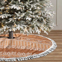 Hawaiian Hibiscus Honu Tree Skirt Gold Mele Kalikimaka Palaka Spirit - Polynesian Pride