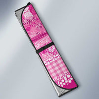 Hawaiian Hibiscus Honu Auto Sun Shade Pink Mele Kalikimaka Palaka Spirit - Polynesian Pride