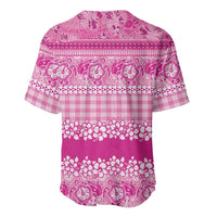 Hawaiian Hibiscus Honu Baseball Jersey Pink Mele Kalikimaka Palaka Spirit - Polynesian Pride
