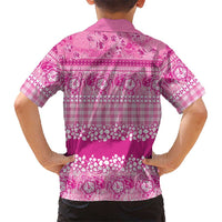Hawaiian Hibiscus Honu Family Matching Puletasi and Hawaiian Shirt Pink Mele Kalikimaka Palaka Spirit LT9 - Polynesian Pride