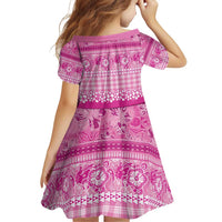 Hawaiian Hibiscus Honu Family Matching Puletasi and Hawaiian Shirt Pink Mele Kalikimaka Palaka Spirit LT9 - Polynesian Pride