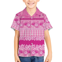 Hawaiian Hibiscus Honu Hawaiian Shirt Pink Mele Kalikimaka Palaka Spirit - Polynesian Pride