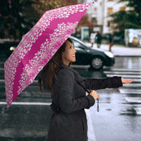 Hawaiian Hibiscus Honu Umbrella Pink Mele Kalikimaka Palaka Spirit - Polynesian Pride