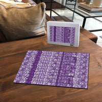 Hawaiian Hibiscus Honu Puzzle Purple Mele Kalikimaka Palaka Spirit - Polynesian Pride