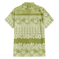 Hawaiian Hibiscus Honu Family Matching Summer Maxi Dress and Hawaiian Shirt Sage Green Mele Kalikimaka Palaka Spirit LT9 - Polynesian Pride