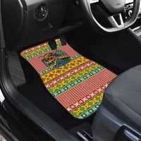 Hawaiian Pineapples Skull Car Mats Mele Kalikimaka Palaka Quilt Pattern - Polynesian Pride