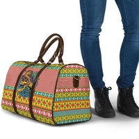 Hawaiian Pineapples Skull Travel Bag Mele Kalikimaka Palaka Quilt Pattern - Polynesian Pride