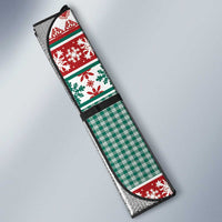 Hawaiian Funny Santa Surf Auto Sun Shade Mele Kalikimaka Palaka Quilt Pattern - Polynesian Pride