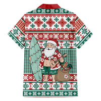 Hawaiian Funny Santa Surf Family Matching Summer Maxi Dress and Hawaiian Shirt Mele Kalikimaka Palaka Quilt Pattern LT9 - Polynesian Pride