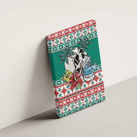 Hawaiian Skull Surfs Canvas Wall Art Mele Kalikimaka Palaka Quilt Pattern - Polynesian Pride