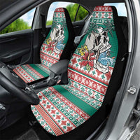 Hawaiian Skull Surfs Car Seat Cover Mele Kalikimaka Palaka Quilt Pattern - Polynesian Pride