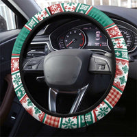 Hawaiian Skull Surfs Steering Wheel Cover Mele Kalikimaka Palaka Quilt Pattern - Polynesian Pride