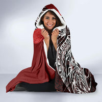 Aloha Vintage Hawaii Tribal Hooded Blanket Red Style LT9 - Polynesian Pride
