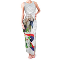 Philippines Eagle and Sampaguita Flowers Family Matching Tank Maxi Dress and Hawaiian Shirt Polynesian Pattern