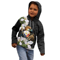 Philippines Eagle with Coat Of Arm Kid Hoodie Simple Sampaguita Jasmine
