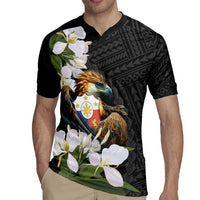 Philippines Eagle with Coat Of Arm Rugby Jersey Simple Sampaguita Jasmine