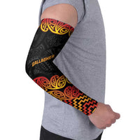 New Zealand Rugby Pacific Custom Arm Sleeves Rangatira Maori Kowhaiwhai Pattern - Polynesian Pride