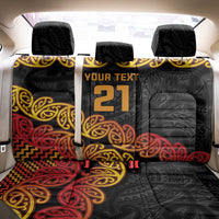 New Zealand Rugby Pacific Custom Back Car Seat Cover Rangatira Maori Kowhaiwhai Pattern
