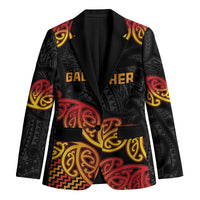 New Zealand Rugby Pacific Custom Blazer Rangatira Maori Kowhaiwhai Pattern - Polynesian Pride