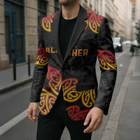 New Zealand Rugby Pacific Custom Blazer Rangatira Maori Kowhaiwhai Pattern - Polynesian Pride