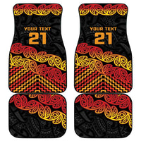 New Zealand Rugby Pacific Custom Car Mats Rangatira Maori Kowhaiwhai Pattern