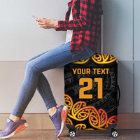 New Zealand Rugby Pacific Custom Luggage Cover Rangatira Maori Kowhaiwhai Pattern