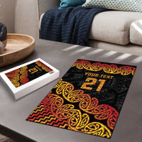 New Zealand Rugby Pacific Custom Puzzle Rangatira Maori Kowhaiwhai Pattern - Polynesian Pride