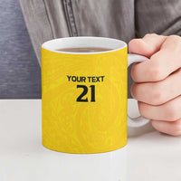 New Zealand Rugby Pacific Custom Ceramic Mug Hau Awhiowhio Maori Tribal Tattoo - Polynesian Pride