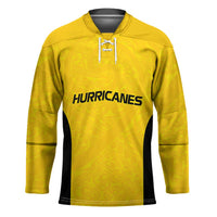New Zealand Rugby Pacific Custom Hockey Jersey Hau Awhiowhio Maori Tribal Tattoo LT9 Unisex Gold - Polynesian Pride