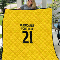 New Zealand Rugby Pacific Custom Quilt Hau Awhiowhio Maori Tribal Tattoo LT9 Gold - Polynesian Pride
