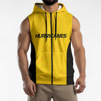 New Zealand Rugby Pacific Custom Sleeveless Zip Hoodie Hau Awhiowhio Maori Tribal Tattoo LT9 - Polynesian Pride