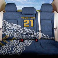 New Zealand Rugby Pacific Custom Back Car Seat Cover Kahupeka Maori Kowhaiwhai Pattern