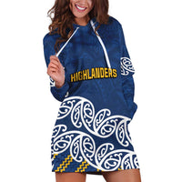 New Zealand Rugby Pacific Custom Hoodie Dress Kahupeka Maori Kowhaiwhai Pattern