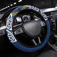 New Zealand Rugby Pacific Steering Wheel Cover Kahupeka Maori Kowhaiwhai Pattern