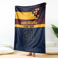 New Zealand Rugby Pacific Custom Blanket Kahupeka Retro 2025 Taniko Motif