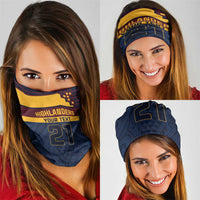 New Zealand Rugby Pacific Custom Neck Gaiter Kahupeka Retro 2025 Taniko Motif - Polynesian Pride