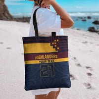 New Zealand Rugby Pacific Custom Tote Bag Kahupeka Retro 2025 Taniko Motif - Polynesian Pride