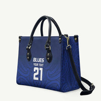 New Zealand Rugby Pacific Custom Leather Bag Kahurangi Auckland All Blue - Polynesian Pride