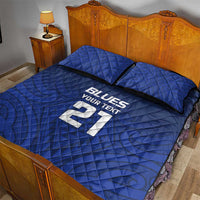 New Zealand Rugby Pacific Custom Quilt Bed Set Kahurangi Auckland All Blue