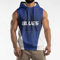 New Zealand Rugby Pacific Custom Sleeveless Hoodie Kahurangi Auckland All Blue - Polynesian Pride