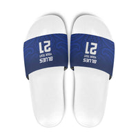 New Zealand Rugby Pacific Custom Slide Sandals Kahurangi Auckland All Blue - Polynesian Pride