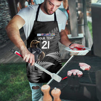 New Zealand Rugby Custom Apron Glory Be To Black Silver-fern - Polynesian Pride
