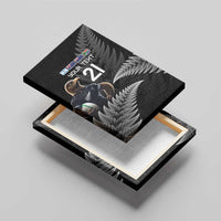 New Zealand Rugby Custom Canvas Wall Art Glory Be To Black Silver-fern - Polynesian Pride