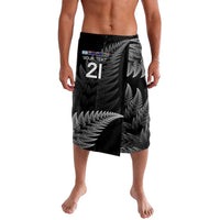 New Zealand Rugby Custom Lavalava Glory Be To Black Silver-fern - Polynesian Pride