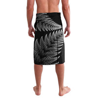 New Zealand Rugby Custom Lavalava Glory Be To Black Silver-fern - Polynesian Pride