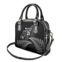 New Zealand Rugby Custom Shoulder Handbag Glory Be To Black Silver-fern - Polynesian Pride