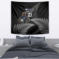 New Zealand Rugby Custom Tapestry Glory Be To Black Silver-fern - Polynesian Pride